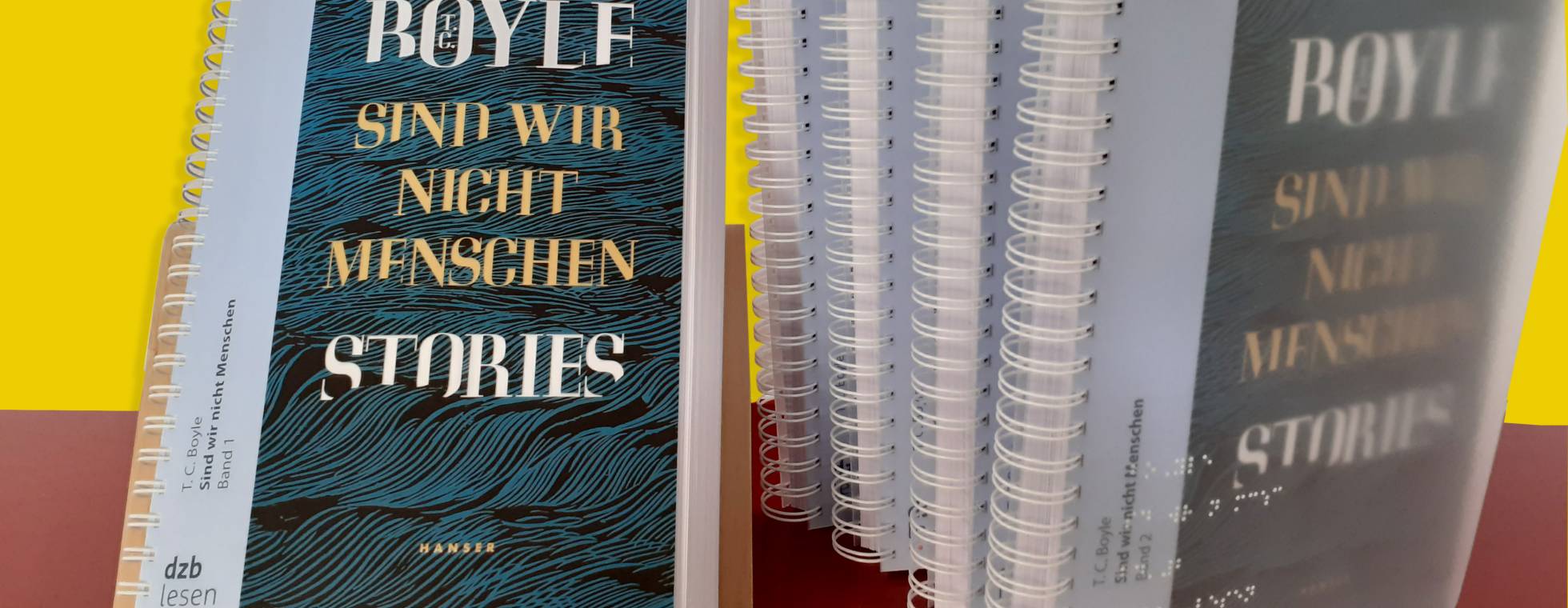 5-bändiges Braillebuch von T. C. Boyle